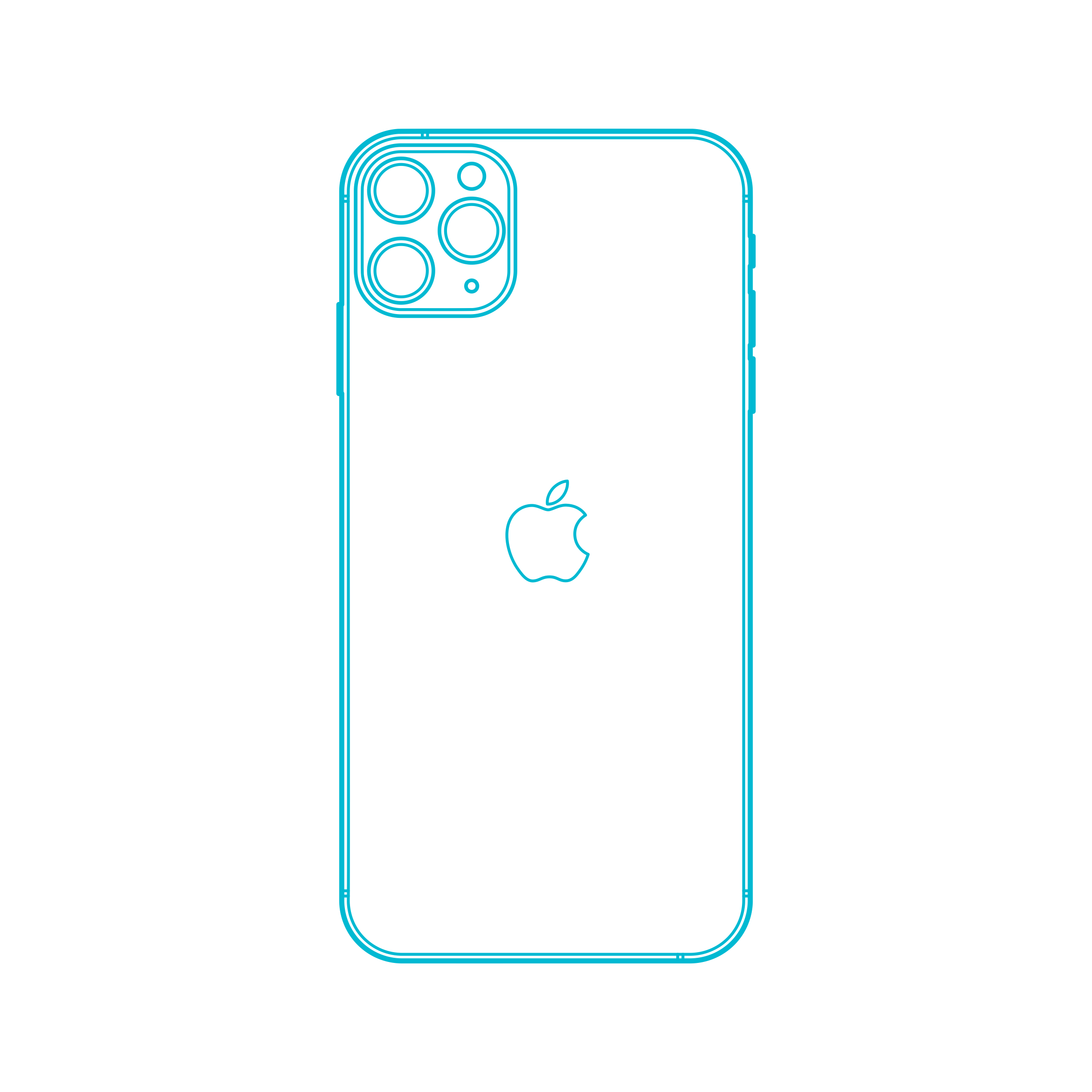 Digital Apple Iphones Apple Iphone 11 Pro Max 13Th Gen Sketch Contour Svg Vector Free Vectors